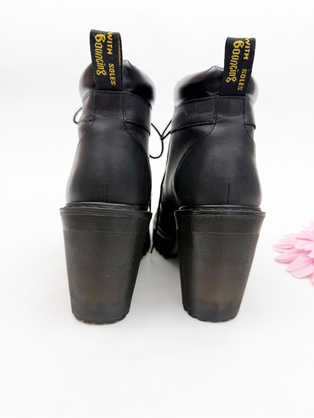 Dr. Martens Averil Leather Heeled Ankle Boots Black - Picture 7 of 14